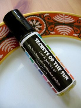 Secrets of the Sun Hair & Perfume Oil - Patchouli, Honey, Wild Honeysuckle, Gardenia... Summer Limited Edition