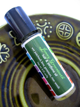 Jenny Greenteeth Hair & Perfume Oil - Wet Patchouli, Lime, Geranium, River Weeds... Spring Limited Edition