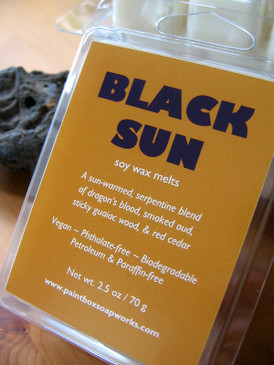 Black Sun Soy Wax Melts - Dragon's Blood, Smoked Oud, Guaiac Wood, Cedar... Summer Limited Edition