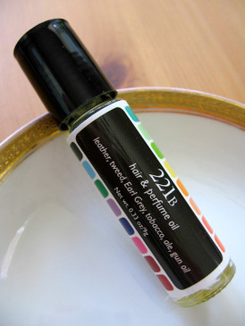 221B Hair & Perfume Oil - Leather, Wool, Tea, Tobacco, Gun Oil...