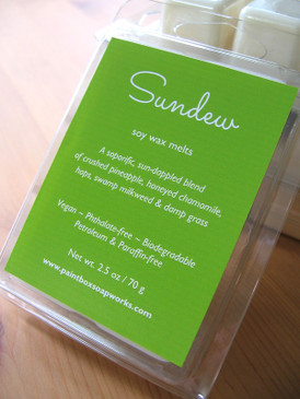 Sundew Soy Wax Melts - Pineapple, Honeyed Chamomile, Hops, Wet Grass... Summer Limited Edition