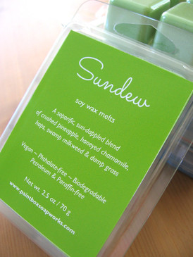 Sundew Soy Wax Melts - Pineapple, Honeyed Chamomile, Hops, Wet Grass... Summer Limited Edition