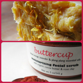 Buttercup Facial Bar and Moisturizing Scrub Skin Set - Blood Orange, Lavender, Ylang Ylang, Goat Milk... Buy Both and Save