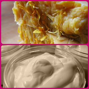Buttercup Facial Bar and Goat Milk Cream Skin Set - Blood Orange, Lavender, Ylang Ylang, Goat Milk... Buy Both and Save