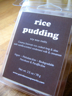 Rice Pudding Soy Wax Melts - Aromatic Rice, Cinnamon, Vanilla, Condensed Milk...