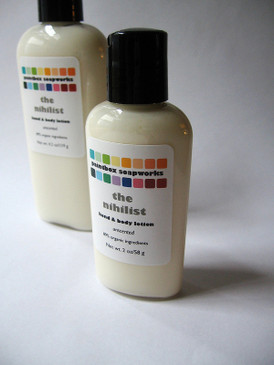 The Nihilist SAMPLE SIZE Organic Hand and Body Lotion - Unscented, Colorant-Free...