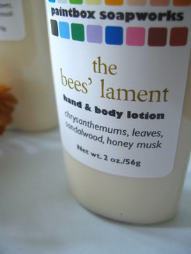 The Bees' Lament Organic Hand and Body Lotion SAMPLE SIZE - Chrysanthemum, Scarlet Leaves, Sandalwood, Honey Musk... Weenie Limited Edition