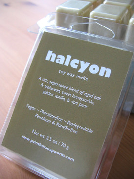 Halcyon Soy Wax Melts - Aged Oak & Teakwood, Honeysuckle, Pear... Spring Limited Edition