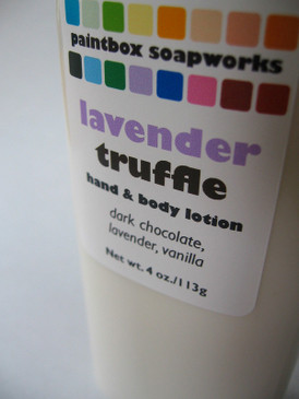 Lavender Truffle Organic Hand and Body Lotion - Dark Chocolate, Lavender, Vanilla... Spring Limited Edition