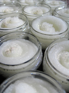 What the Moon Brings Sorbetto Emulsifying Sugar Scrub SAMPLE SIZE - Ghost Pumpkin, Coconut, White Lilac, Wormwood... Weenie Limited Edition