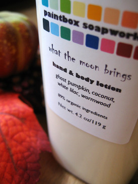 What the Moon Brings Organic Hand and Body Lotion - Ghost Pumpkin, Coconut, White Lilac, Wormwood... Weenie Limited Edition
