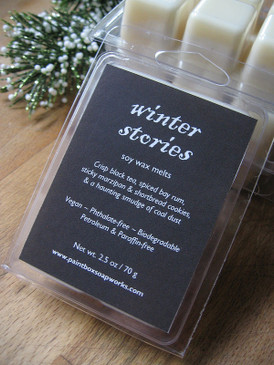 Winter Stories Soy Wax Melts - Tea, Bay Rum, Marzipan, Coal Dust... Yuletide Limited Edition
