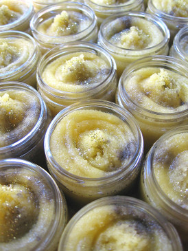 Secrets of the Sun SAMPLE SIZE Sorbetto Emulsifying Sugar Scrub - Patchouli, Honey, Wild Honeysuckle, Gardenia... Summer Limited Edition