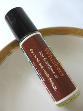 Whiskers Hair & Perfume Oil - Dry Sandalwood, Vanilla, Fresh Air... 