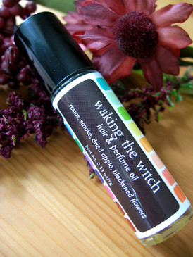 Waking the Witch Hair & Perfume Oil - Sticky Resins, Smoke, Dried Apple, Blackened Flowers... 