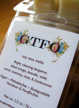GTFO Soy Wax Melts - Bergamot, Orange, Lavender, Violet, Neroli, Rosemary... 