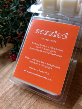 Sozzled Soy Wax Melts - Kentucky Bourbon, Tea, Lemon, Orange, Honey... Yuletide Limited Edition