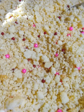 Journey in Satchidananda Bath Streusel - Sandalwood, Patchouli, Champaca, Rose, Neroli, Geranium... 