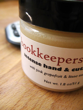 Bookkeeper's Butter Intense Hand and Cuticle Salve with Pink Grapefruit and Litsea Essential Oils