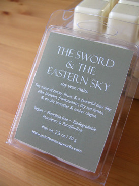 The Sword & the Eastern Sky Soy Wax Melts - Olive Blossom, Frankincense, Airy Chypre... 