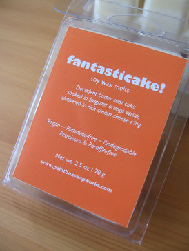 Fantasticake! Soy Wax Melts - Butter Rum Cake, Orange Syrup, Cream Cheese Icing... 