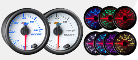 White 7 Color Gauge Series