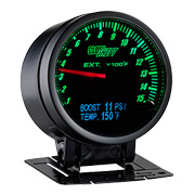 GlowShift Black Face 3 in 1 Diesel Gauge Series