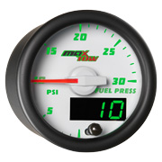 White & Green MaxTow Diesel Gauge Series