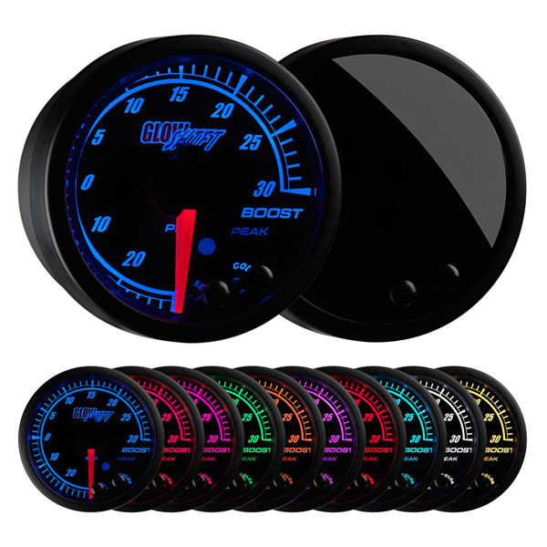 Glowshift Elite 10 Color Electronic Boost Vacuum Gauge