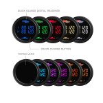Included Colors with 10 Color Digital Gauge Series - Blue, Green, Red, Yellow, White, Teal, Purple, Pink, Orange, and Amber