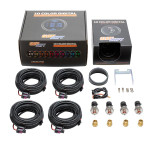 GlowShift 10 Color Digital Dual 200 PSI Air Pressure Gauge Unboxed