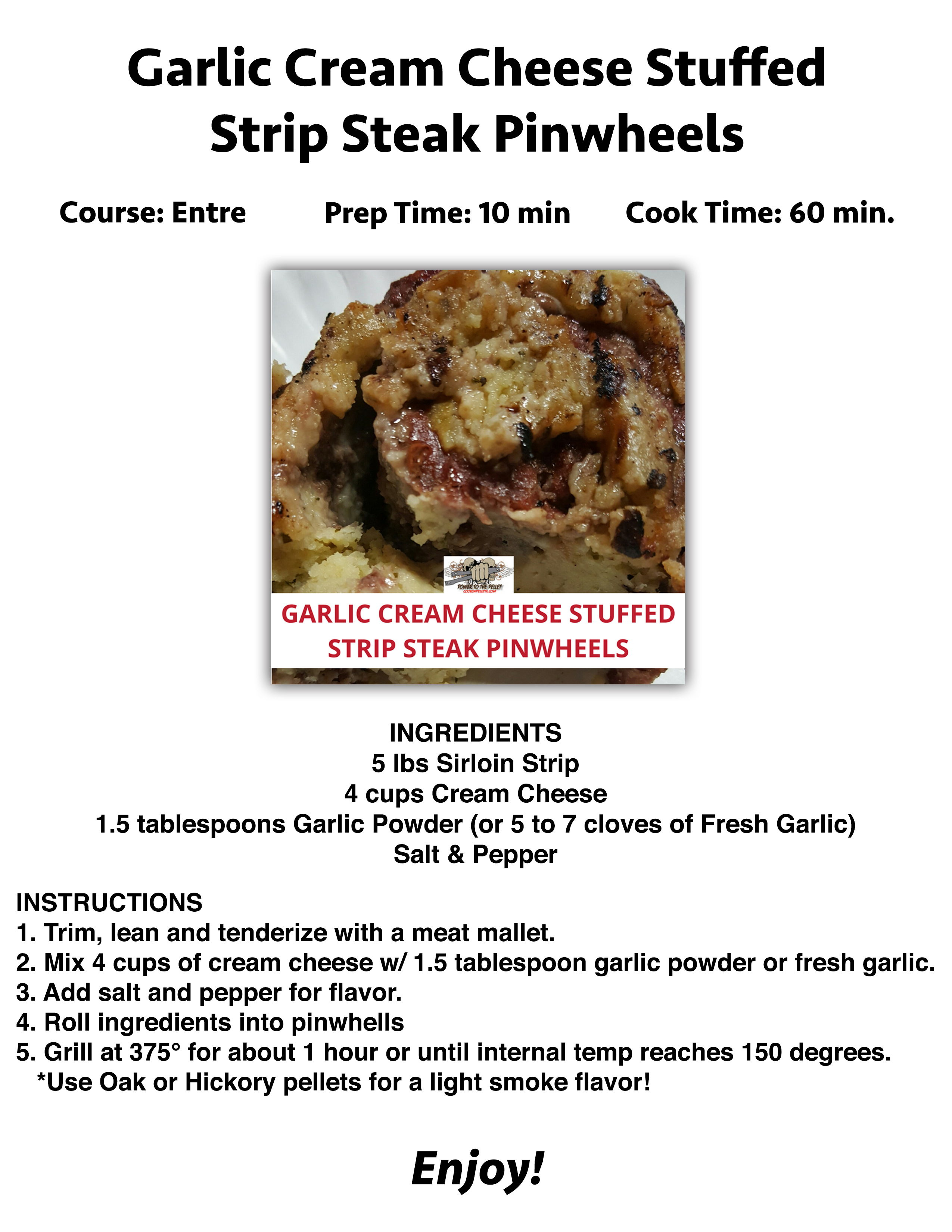 Garlic Cream Cheese Stuffed Strip Steak Pinwheels NTX BBQ Supply