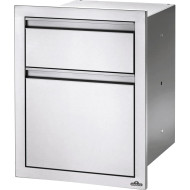 18" X 24" DOUBLE DRAWER: WASTE BIN- BI-1824-1W