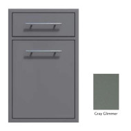 Canyon Series 18" Waste Bin Pullout & Drawer - CAN017-F04