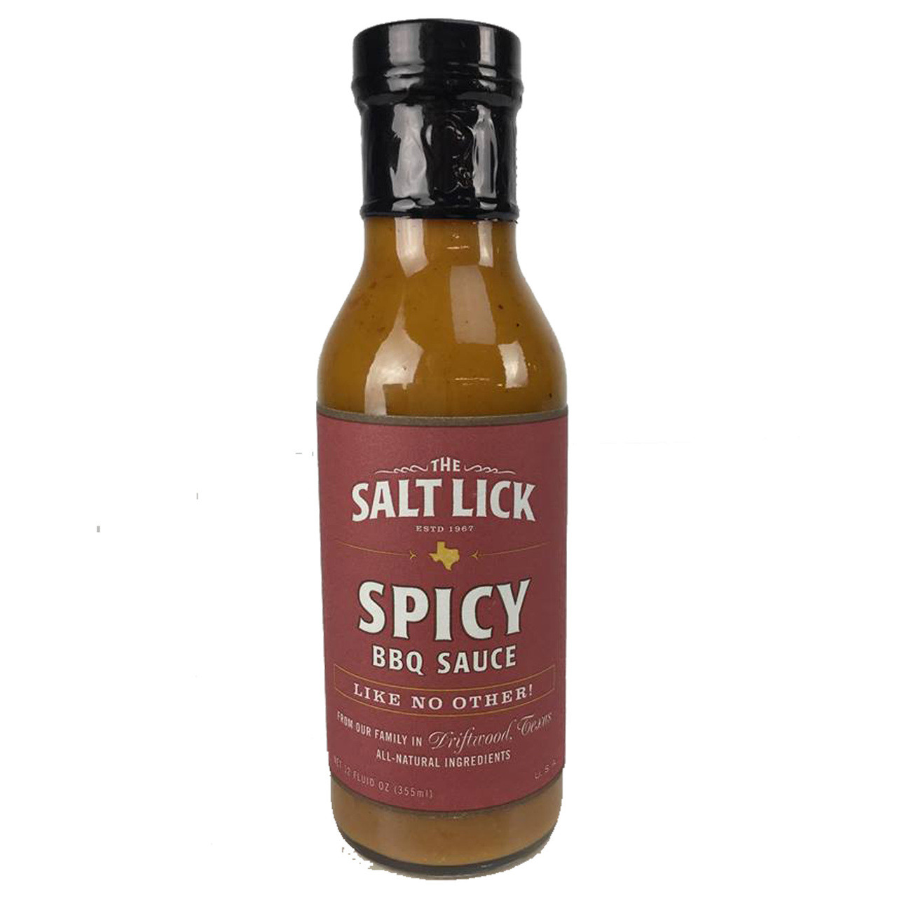 The Salt Lick Spicy BBQ Sauce 12 oz.