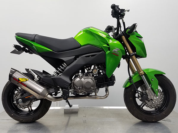 Graves Motorsports Kawasaki Z125 Pro Full Titanium Exhaust System