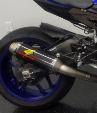 Graves Motorsports Yamaha R1 Full Titanium Exhaust System with Carbon 265mm Silencer