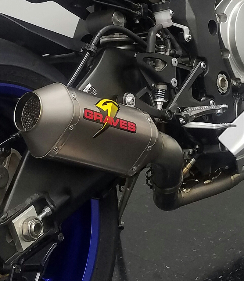 Graves Motorsports Yamaha R1 Full Titanium Exhaust System with Titanium