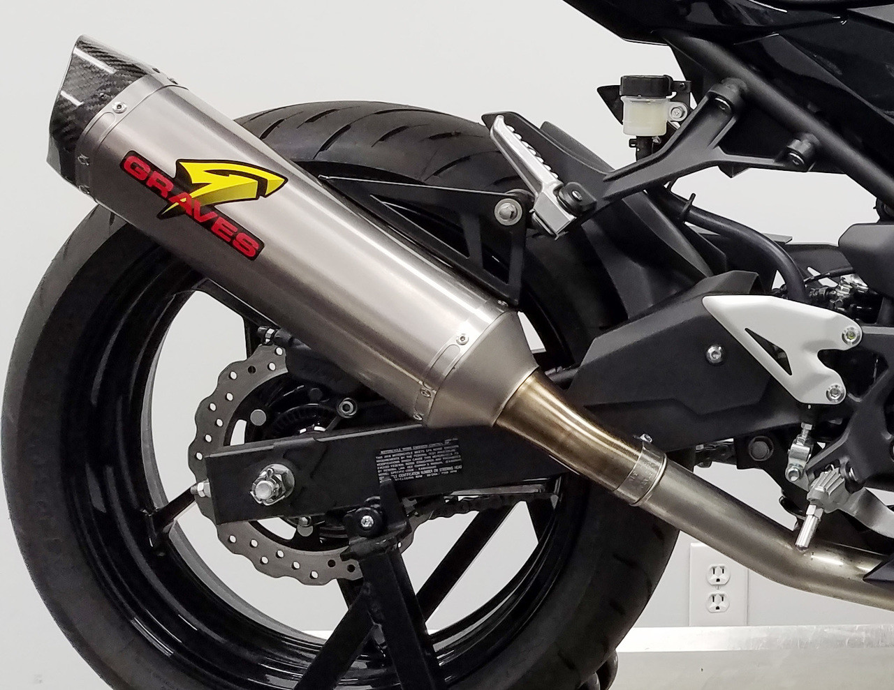 Kawasaki Ninja Ex400 Cat Back Slip On Exhaust Titanium