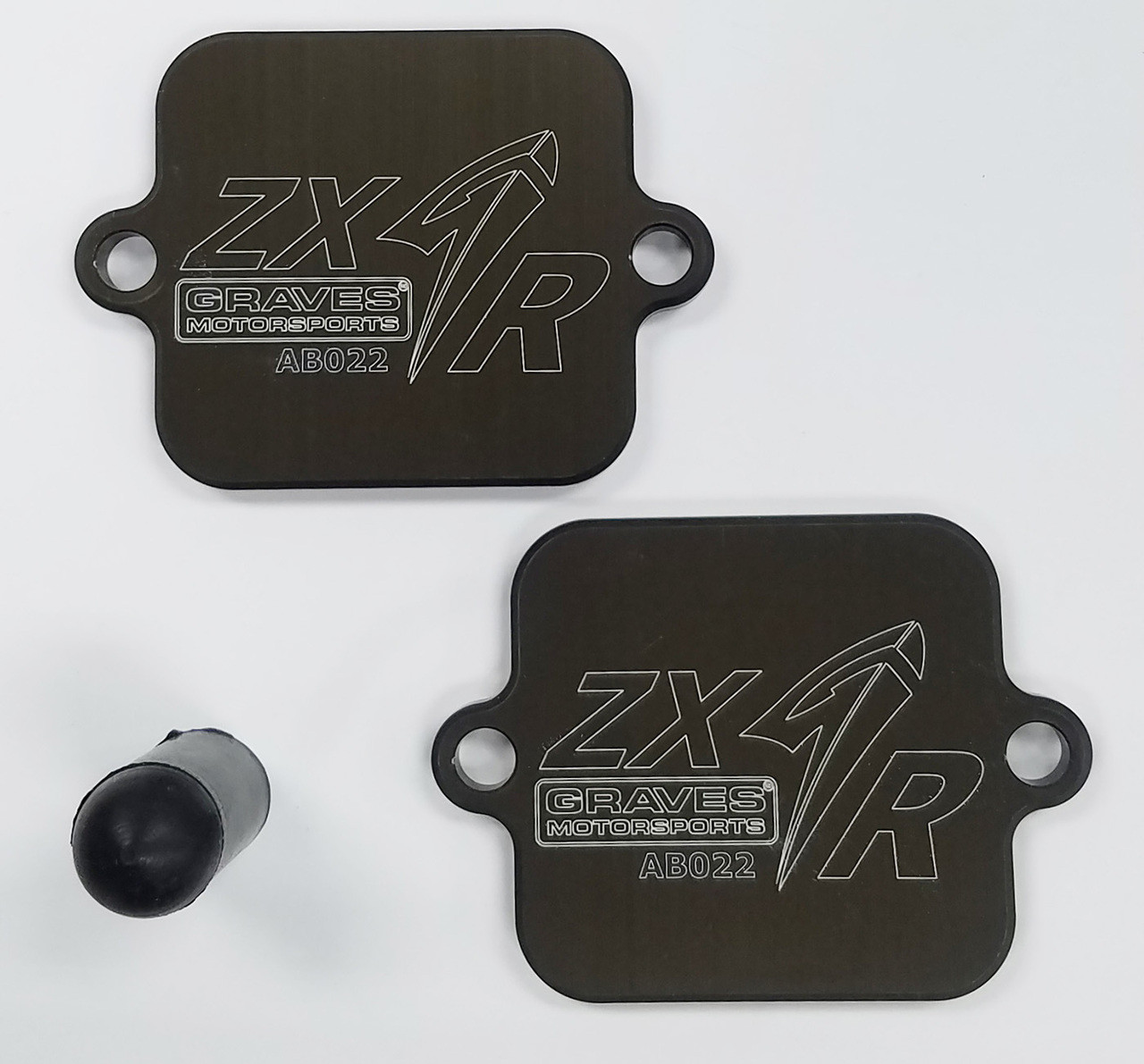 Kawasaki ZX Smog Block Off Plates Graves AB018