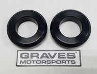 Graves Motorsports WORKS Kawasaki ZX-6R Front Wheel Captive Spacers Kit