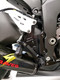 Right side rearset uses OEM heal guard