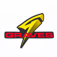 Graves Exhaust Logo - Red and Yellow