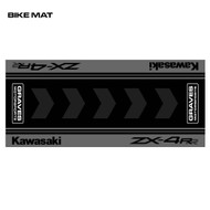 Graves Kawasaki ZX-4RR Bike Mat - Black + White