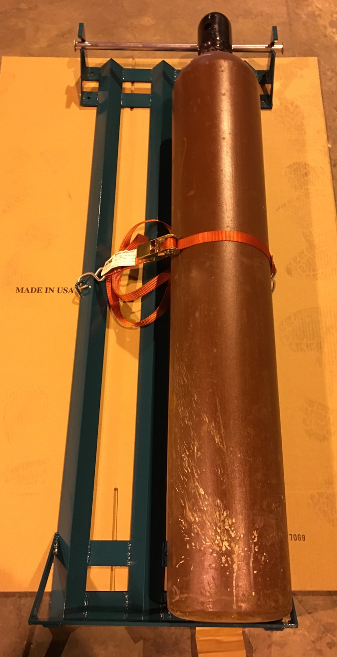 Dual Capacity Truck Mountable Horizontal Oxygen Cylinder Rack for Two H