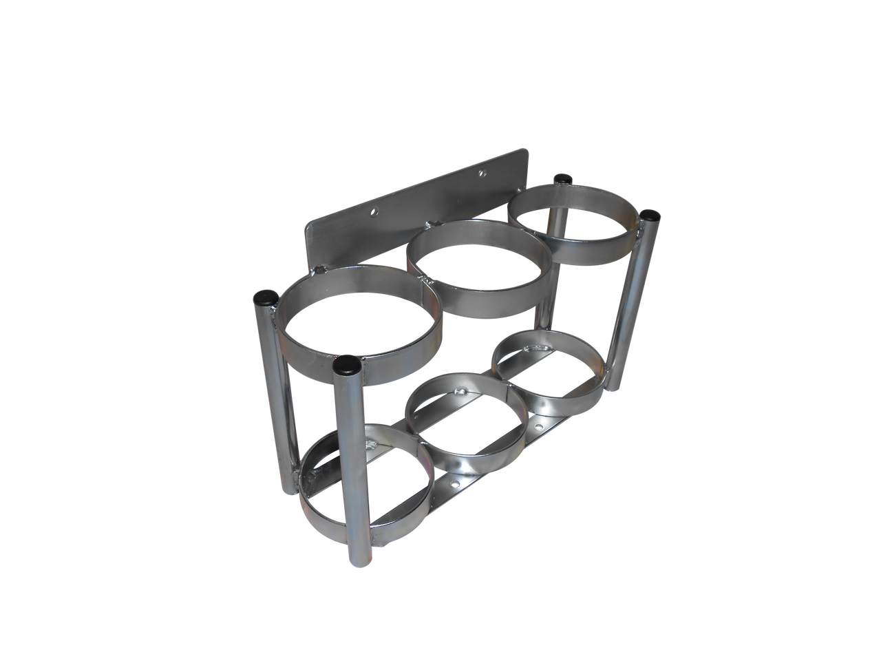 Inline Oxygen Cylinder Wall Mount for Nine D/E (4.38" DIA) Cylinders