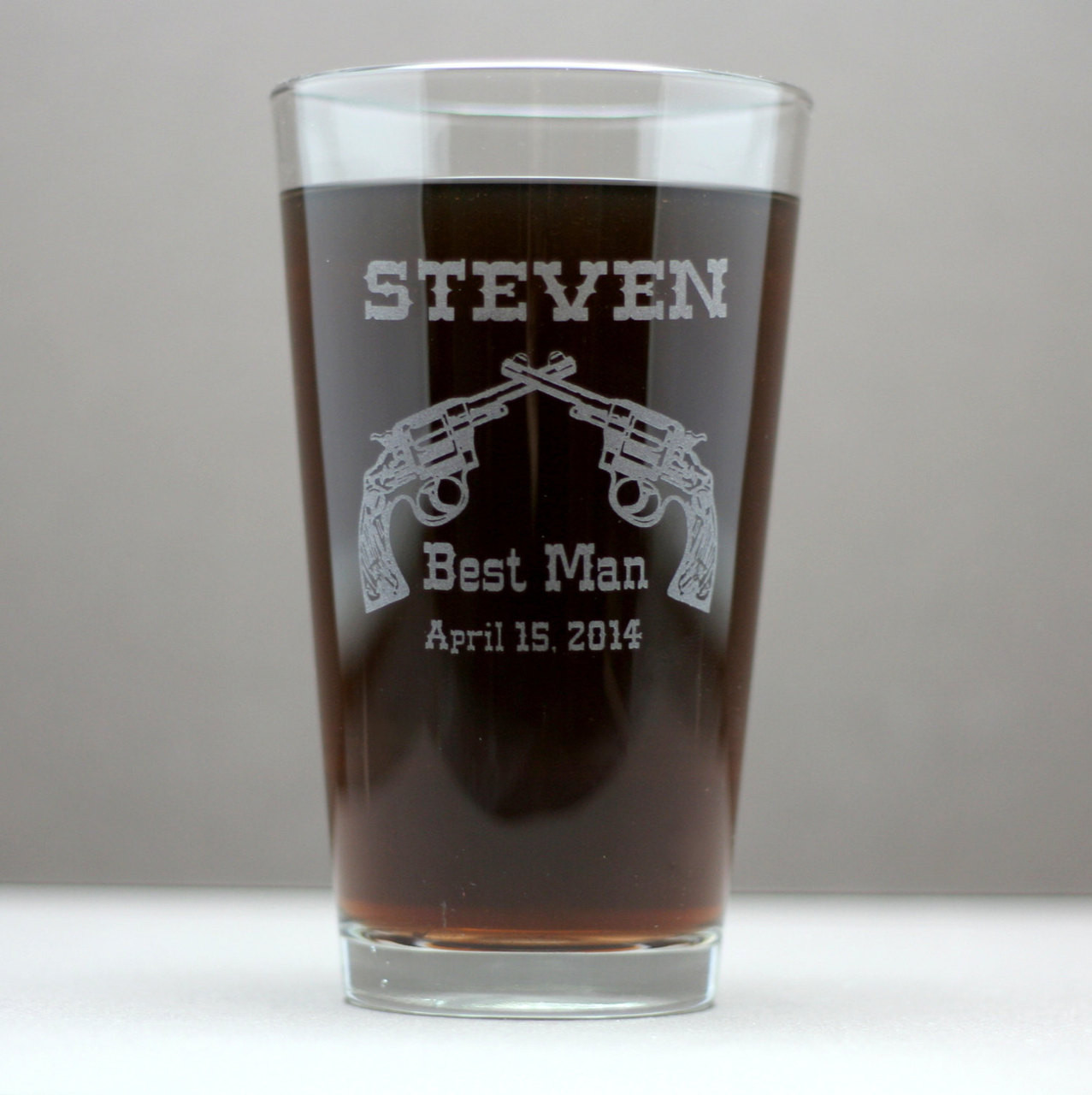 Personalized Craft Beer Pint Glasses - Set of 4