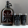 Gallon Growler & 2 Pint Set Engraved with Newlywed Wheat Crowns Design