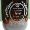 Engraved 64oz Growler with 'Brewing Love' Wedding Theme Design Close Up