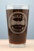 Engraved Personalized Pints with Bow Tie Brewing Company Design (Set of 2)